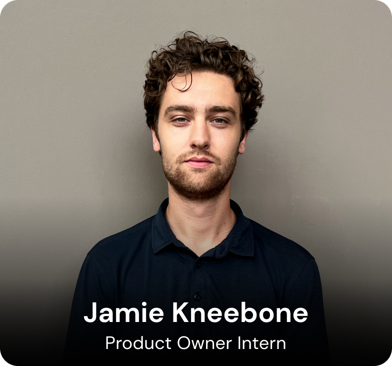 A portrait photograph of Nicxon Digital's Product Owner Intern, Jamie Kneebone.
